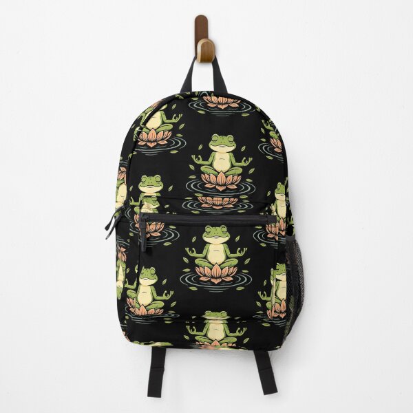 Item preview, Zen Frog Lotus Funny Yoga Meditation Nature Design designed and sold by FernLela.