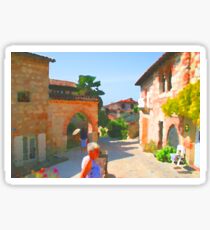 Southern France Village Centre Sticker