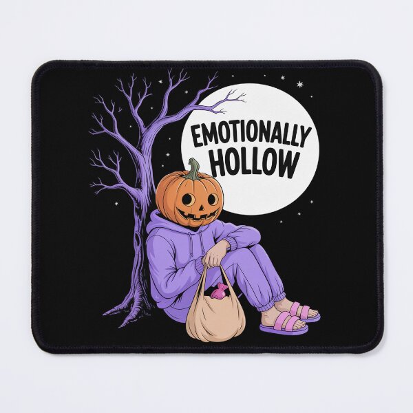 Item preview, Emotionally Hollow Pumpkin Head Emo Halloween designed and sold by Rotasiin.
