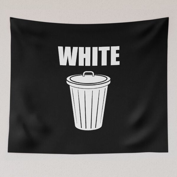 Item preview, White Trash - Funny Trash Can Meme Graphic Humor designed and sold by kamaniyavidya.