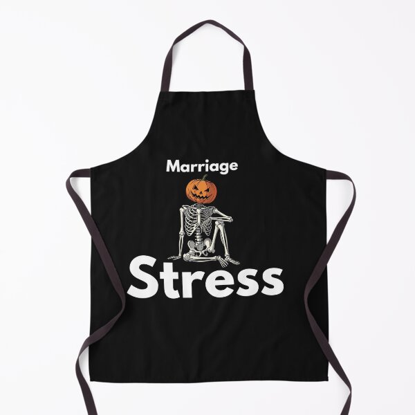 Item preview, Marriage Stress – A Funny Halloween Skeleton Meme designed and sold by Vvmd.