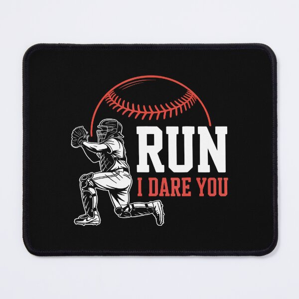 Item preview, Run I Dare You Baseball Catcher Fans Boastful Fun Fall Game designed and sold by PatsyMargie.