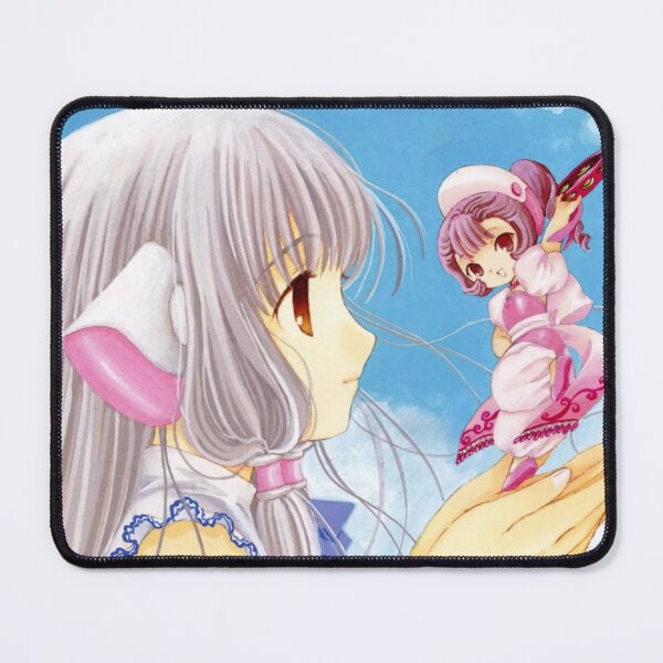 Item preview, Gentle Sky Girl & Tiny Fairy Companion – Pastel Fantasy Anime Art designed and sold by bunnyreeaa.