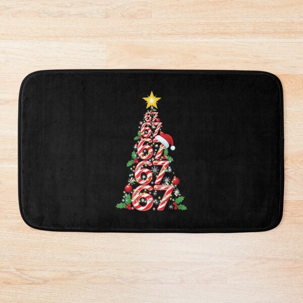 Item preview, 67 Christmas Tree Candy Cane Holiday Six Seven Meme Brainrot designed and sold by AlbertaDana.
