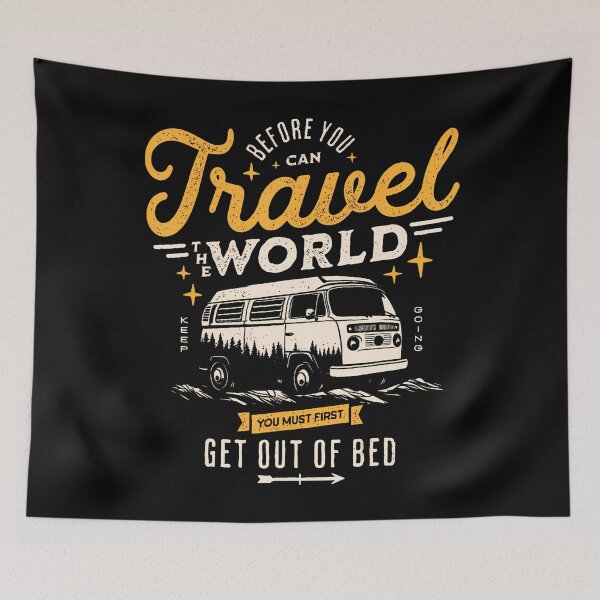 Item preview, Funny Van Travel Camping Wanderlust Life designed and sold by EstherDiane.