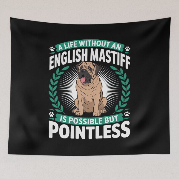 Item preview, English Mastiff Canine Gentle Giant Guard Dog Pet Animal Paw designed and sold by Rotasiin.