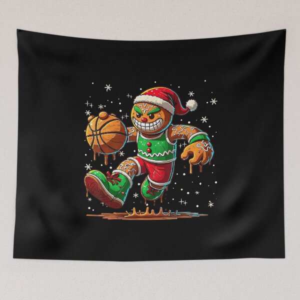 Item preview, Christmas Gingerbread Man Sports Player Cool Basketball Xmas designed and sold by BeulahJoseph.