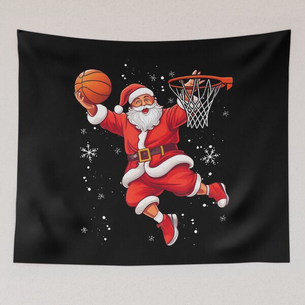 Item preview, Funny Santa Claus Playing Basketball Merry Christmas Boys designed and sold by StephanieSophie.