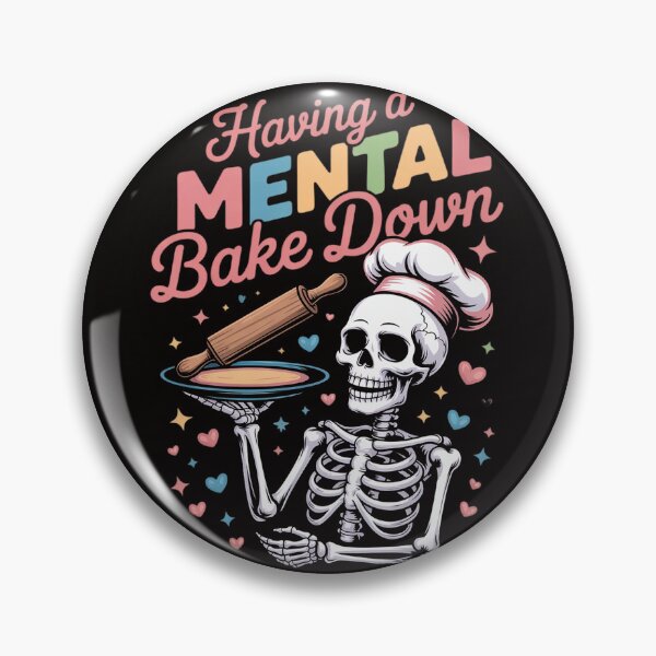 Item preview, Skeleton Baker Baking Lover Groovy Having A Mental Bake Down designed and sold by silladive.