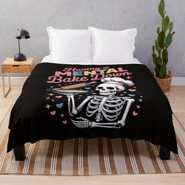 Item preview, Skeleton Baker Baking Lover Groovy Having A Mental Bake Down designed and sold by silladive.