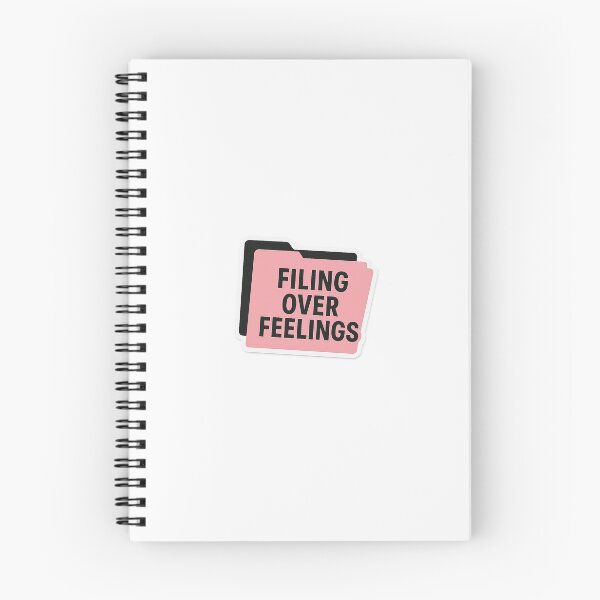 Item preview, Filing over Feelings designed and sold by AmberTheeAdmin.