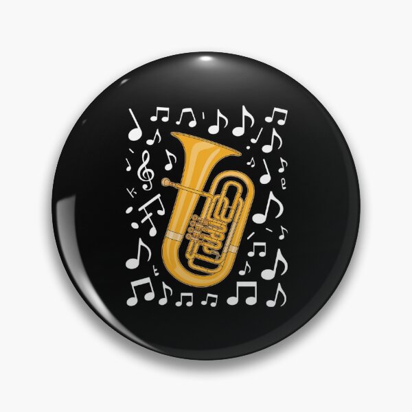 Item preview, Euphonium Musical Notes Euphoniumist Brass Musician Teacher designed and sold by HardcoreTour.