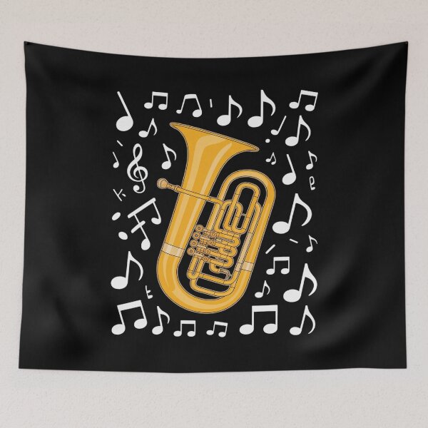 Item preview, Euphonium Musical Notes Euphoniumist Brass Musician Teacher designed and sold by HardcoreTour.