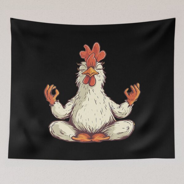 Item preview, Cute Chicken Meditating Yoga designed and sold by AlbertaDana.