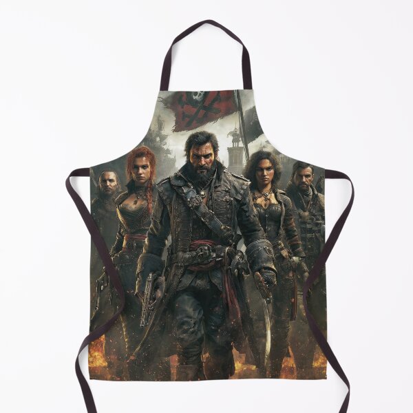 Item preview, Group of treasure hunters with map amidst fire designed and sold by Piotrek0001.