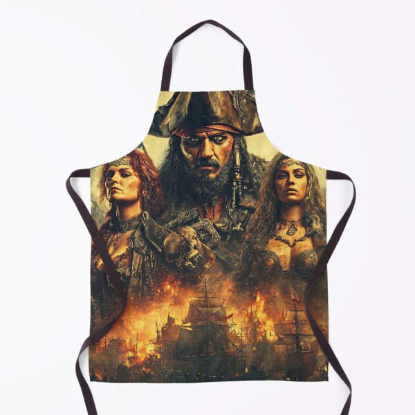 Item preview, Portrait of menacing pirate with skull flag background designed and sold by Piotrek0001.
