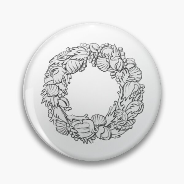 Item preview, Seashell and Pearl Wreath Illustration designed and sold by HawthorneFlame.