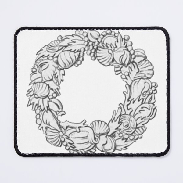 Item preview, Seashell and Pearl Wreath Illustration designed and sold by HawthorneFlame.