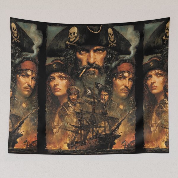 Item preview, Artistic collage depicting legends of seven dangerous seas designed and sold by Piotrek0001.