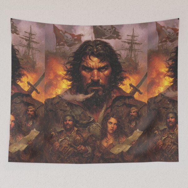 Item preview, Furious corsair with smoking cigar in battle heat designed and sold by Piotrek0001.