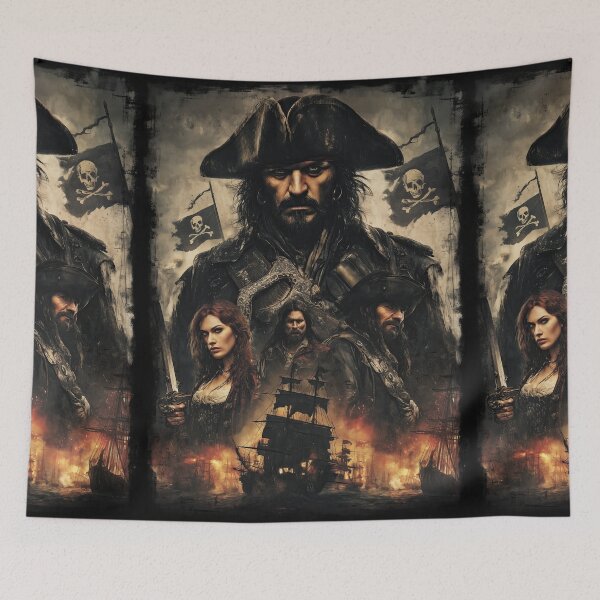 Item preview, Redheaded female pirate and her companions on quest designed and sold by Piotrek0001.