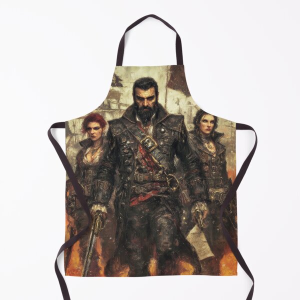 Item preview, Rugged pirate warriors emerging from thick battle smoke designed and sold by Piotrek0001.