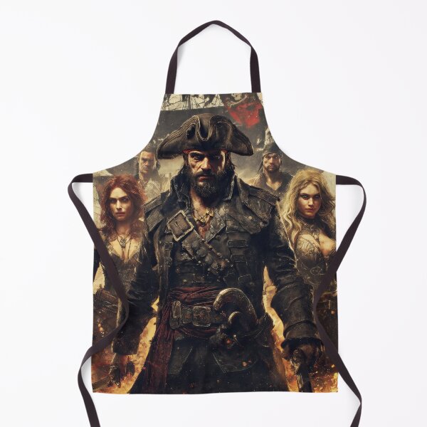 Item preview, Black flag flying high over fearless ocean outlaws designed and sold by Piotrek0001.