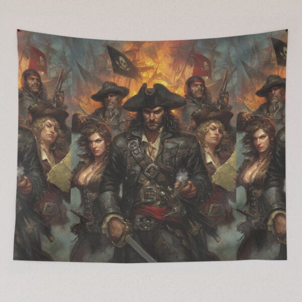 Item preview, Pirate standing with his loyal staff designed and sold by Piotrek0001.