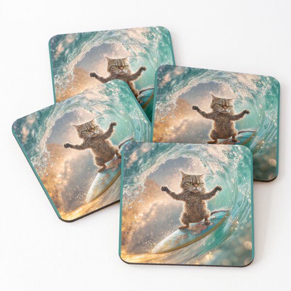 Item preview, Peevish Cat Shreds a Wave designed and sold by Tridentulus.