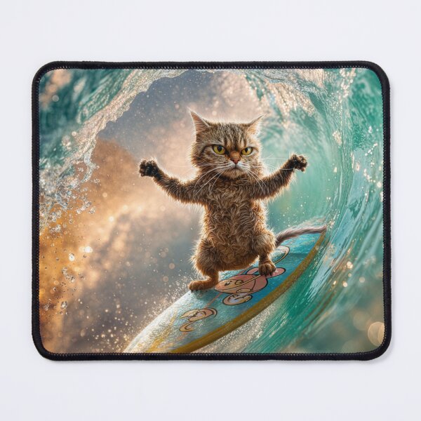 Item preview, Peevish Cat Shreds a Wave designed and sold by Tridentulus.