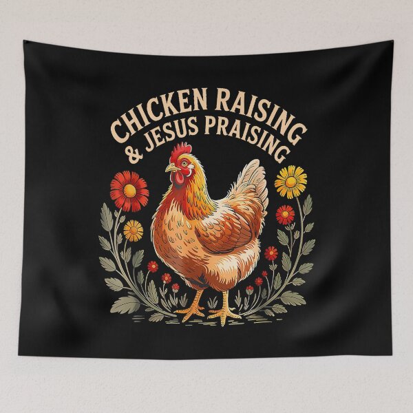 Item preview, Jesus Prasing And Chicken Raising Funny Faith Farm Girls designed and sold by LucilleAntoi.