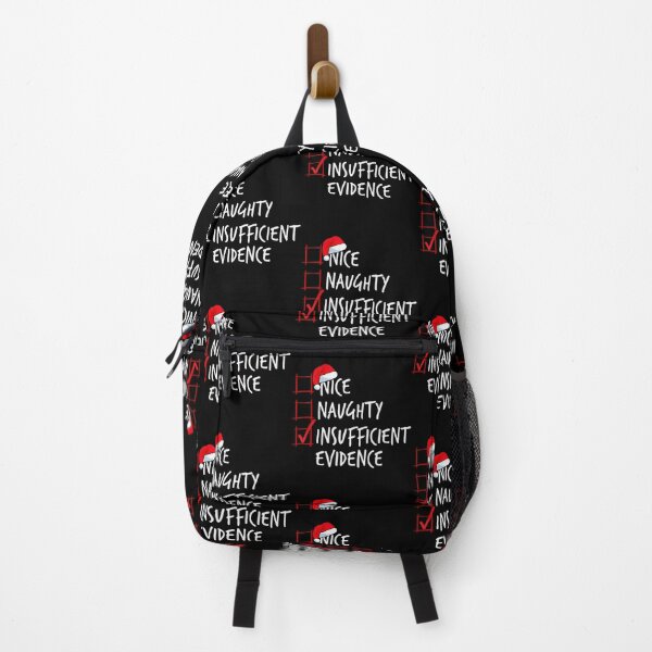 Item preview, Nice Naughty Insufficient Evidence Christmas Santa Claus designed and sold by LucilleAntoi.