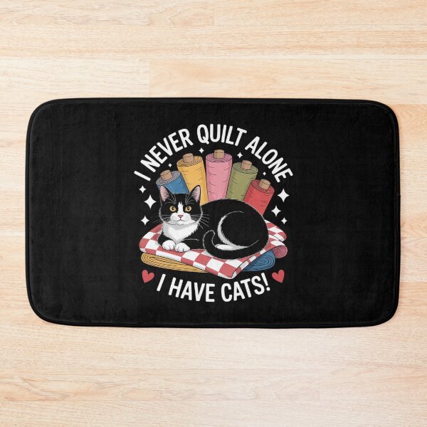 Item preview, ewing Qulting Cat Mom I Never Quilt Alone I Have Cats designed and sold by HardcoreTour.