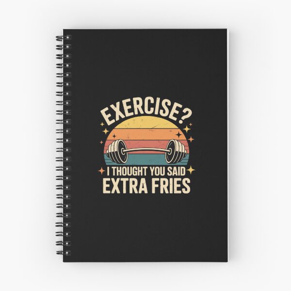 Item preview, Exercise I Thought You Said Extra Fries Funny Gym Workout designed and sold by HardcoreTour.