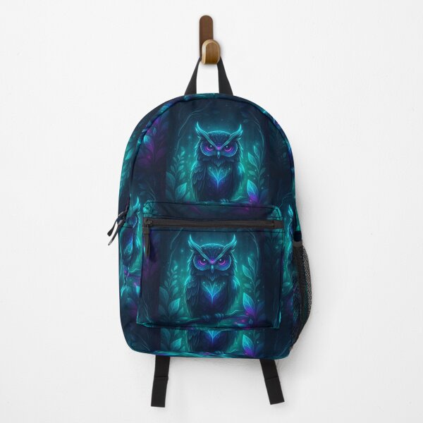 Item preview, Futuristic Cyber Owl – Glowing Techno-Forest Spirit | Neon Owl Art, Cyberpunk Wildlife Design designed and sold by AyoubCreativeLab.