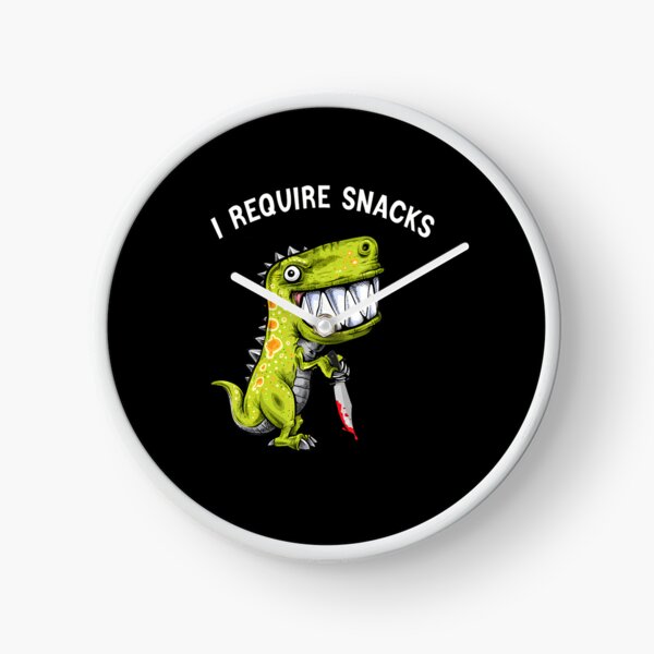Item preview, I Require Snacks T Rex Dinosaur Meme Funny Dino designed and sold by ElizabethVivan.