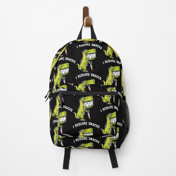 Item preview, I Require Snacks T Rex Dinosaur Meme Funny Dino designed and sold by ElizabethVivan.