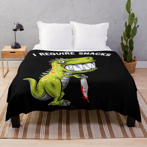 Item preview, I Require Snacks T Rex Dinosaur Meme Funny Dino designed and sold by ElizabethVivan.