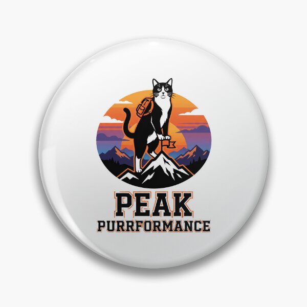 Item preview, Peak Purrformance Mountain Climbing Cat designed and sold by Quillway.
