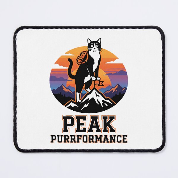 Item preview, Peak Purrformance Mountain Climbing Cat designed and sold by Quillway.