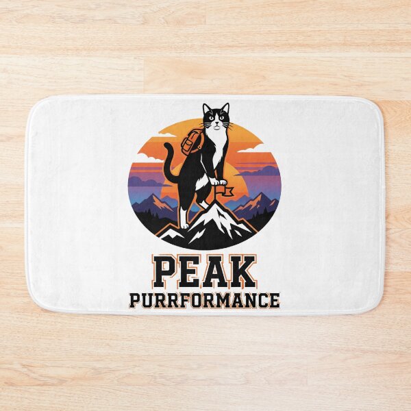 Item preview, Peak Purrformance Mountain Climbing Cat designed and sold by Quillway.