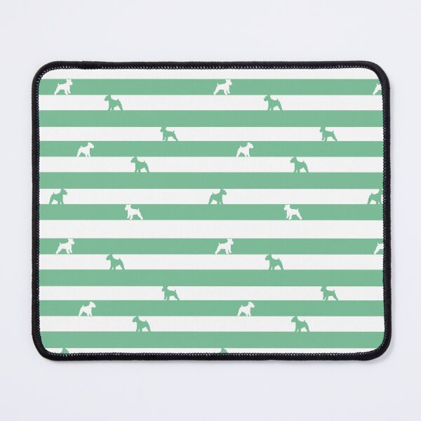 Item preview, Sage green striped Schnauzer dog pattern designed and sold by tayaan.