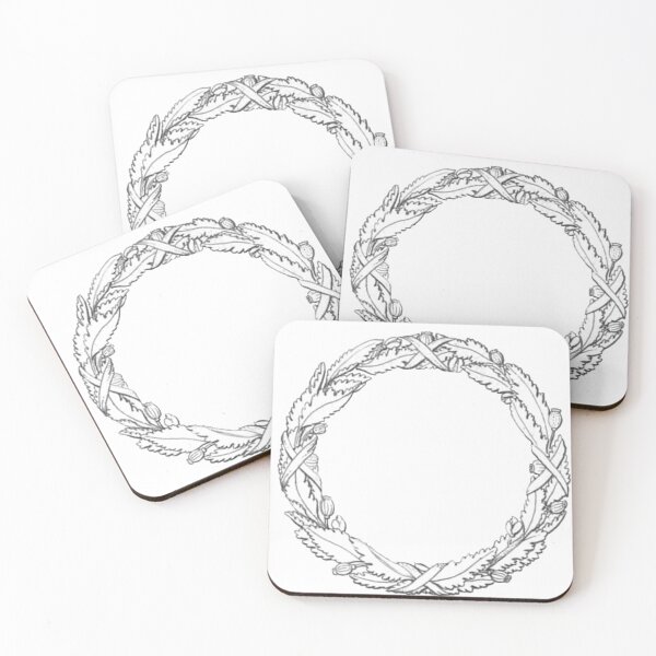 Item preview, Wreath Illustration designed and sold by HawthorneFlame.