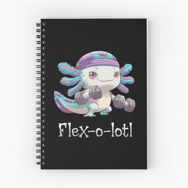 Item preview, Flex-O-Lotl Funny Axolotl Gym Workout Weightlifting designed and sold by PatsyMargie.