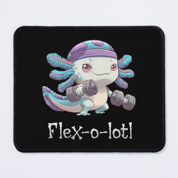 Item preview, Flex-O-Lotl Funny Axolotl Gym Workout Weightlifting designed and sold by PatsyMargie.