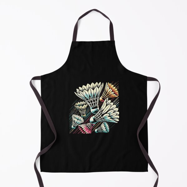 Item preview, Badminton Player Shuttlecock Vibrant Design designed and sold by ElizabethVivan.