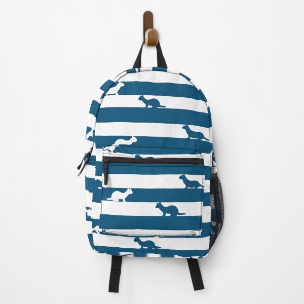 Item preview, Navy blue striped Ferret pattern designed and sold by tayaan.
