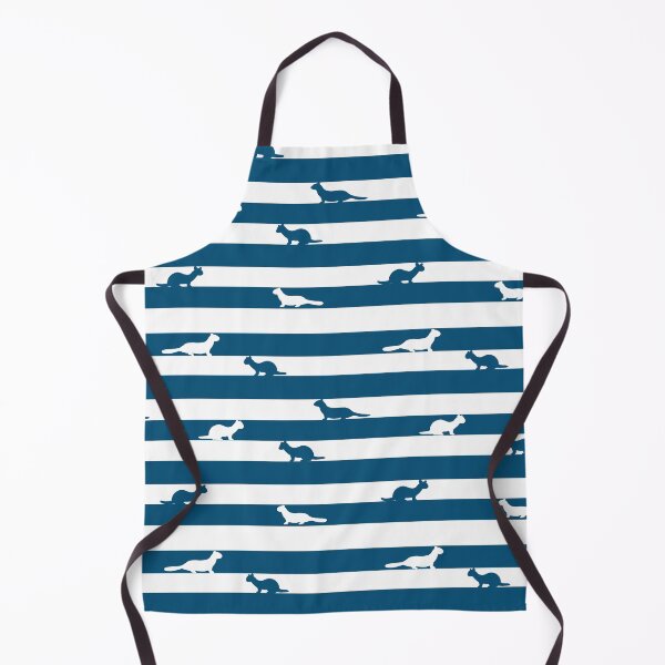 Item preview, Navy blue striped Ferret pattern designed and sold by tayaan.