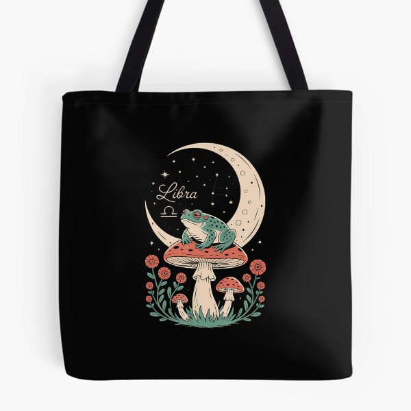 Item preview, Libra Frog Moon Mushroom Cosmic Harmony designed and sold by JacquelineEnri.