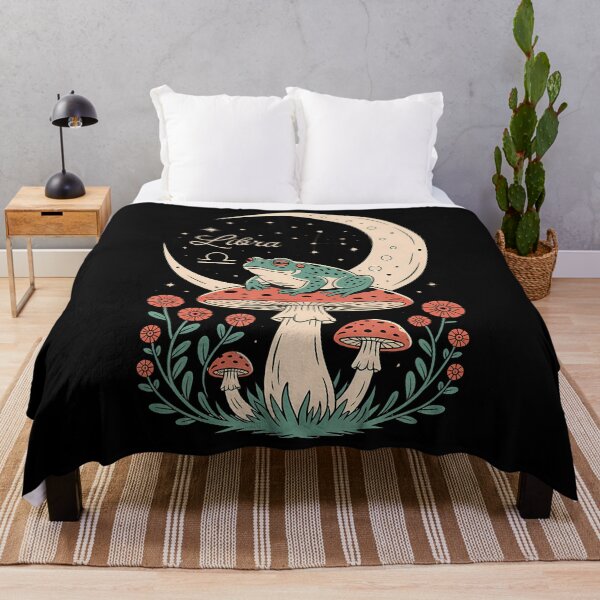 Item preview, Libra Frog Moon Mushroom Cosmic Harmony designed and sold by JacquelineEnri.